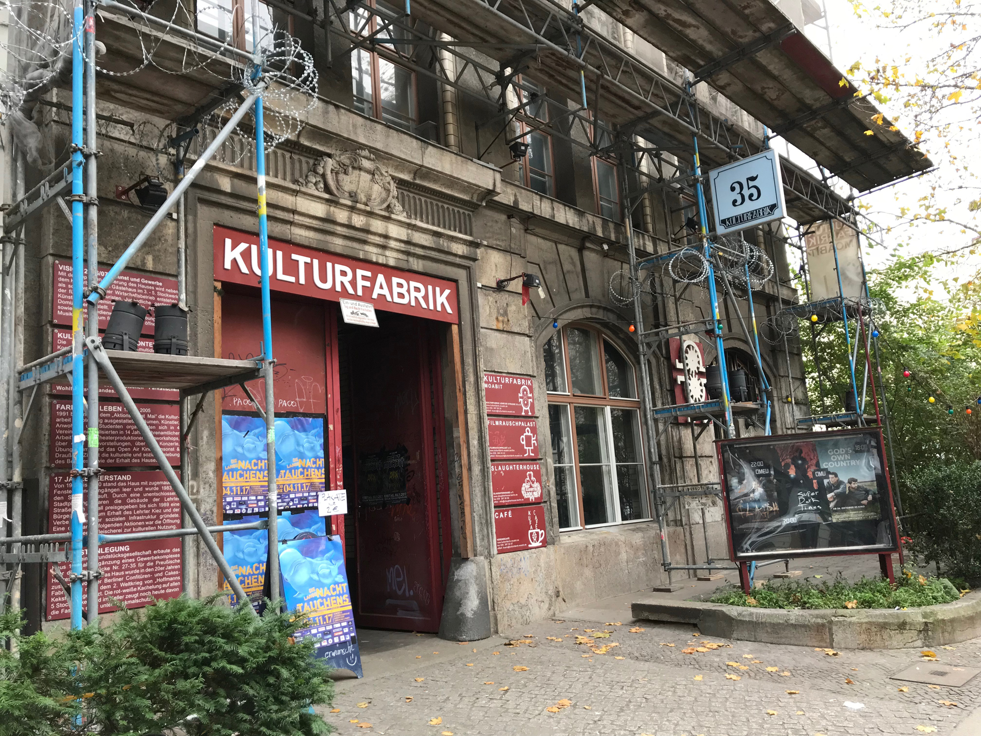 Kulturfabrik Moabit - Veranstaltungsort für die Lange Nacht des Tauchens.