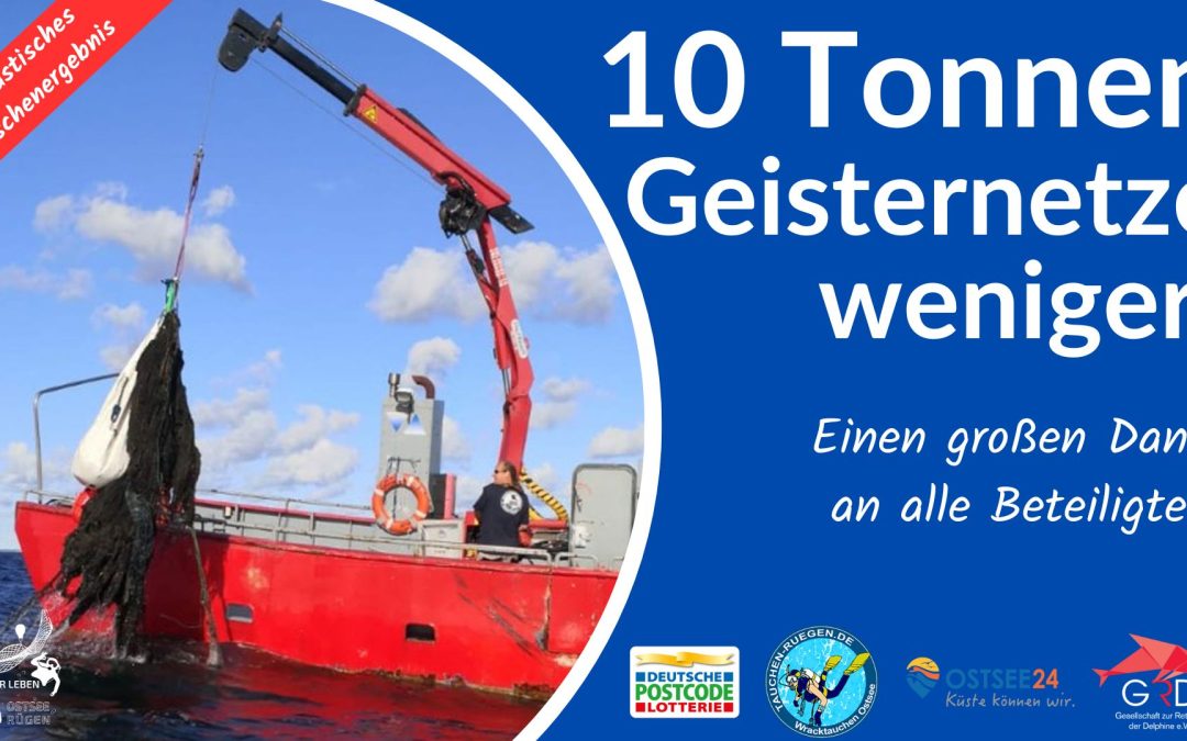 10 Tonnen Geisternetze weniger in der Ostsee