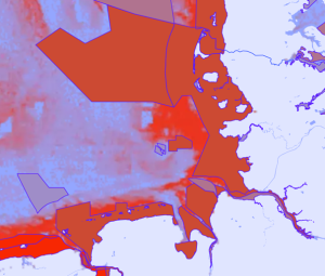 Karte der Fischerei und Meeresschutzgebiete